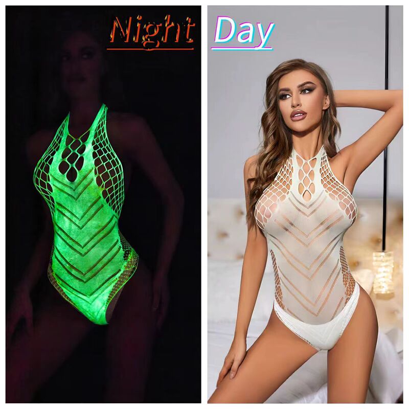 Luminous Sex Underwear Large Size Foreign Trade Luminous Flirting Nets Tearable Sexy Hollow Luminous One-piece Socks Fishnet Socks Luminous Sex Underwear Large Size Foreign Trade Luminous Flirting Nets Tearable Sexy Hollow Luminous One-piece Socks Fishnet Socks