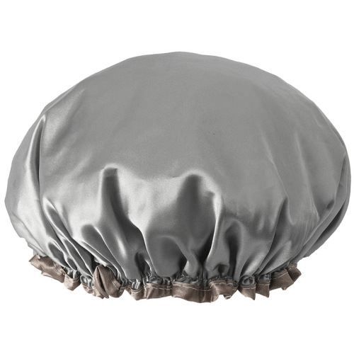 Shower cap for women, double-layered plus size shower hood, household men's fashionable shower hood, hair wash cover