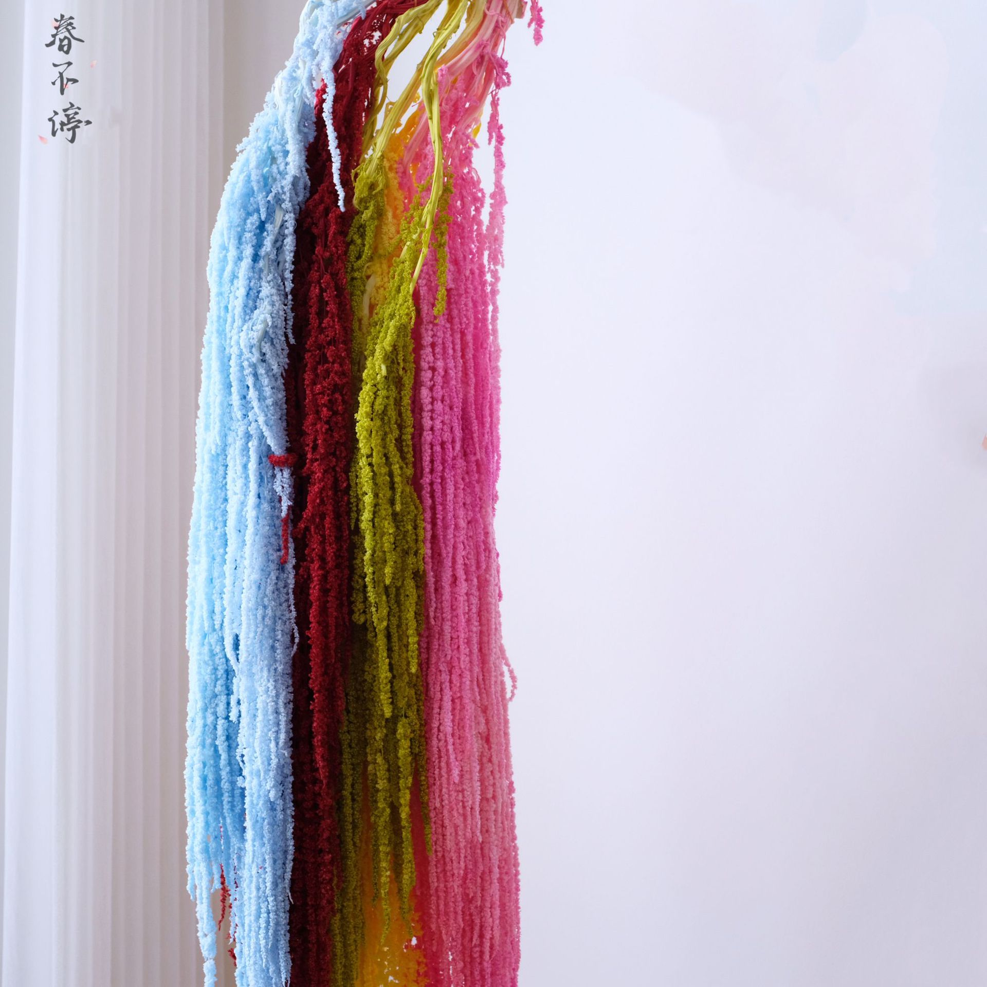 Lifelong hanging rice, dried flowers, soft silk, lover's tears, red millet, long spike flowers, hotel wedding soft furnishing manufacturer wholesale