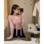v领挂脖修身性感针织衫