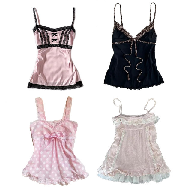 Cross-Border Fashion Versatile Retro Sexy Leopard Print European and American Style Summer Short Slim-Fit Camisole Women's Top