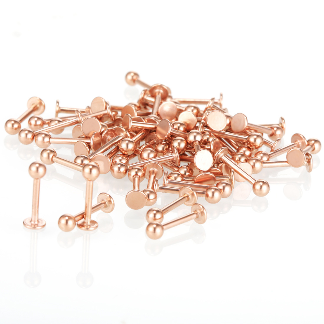 Acero inoxidable labio uñas afilado cono esférico multi-color multi-tamaño moda cuerpo piercing joyería hip hop oído espárragos hueso del oído uñas