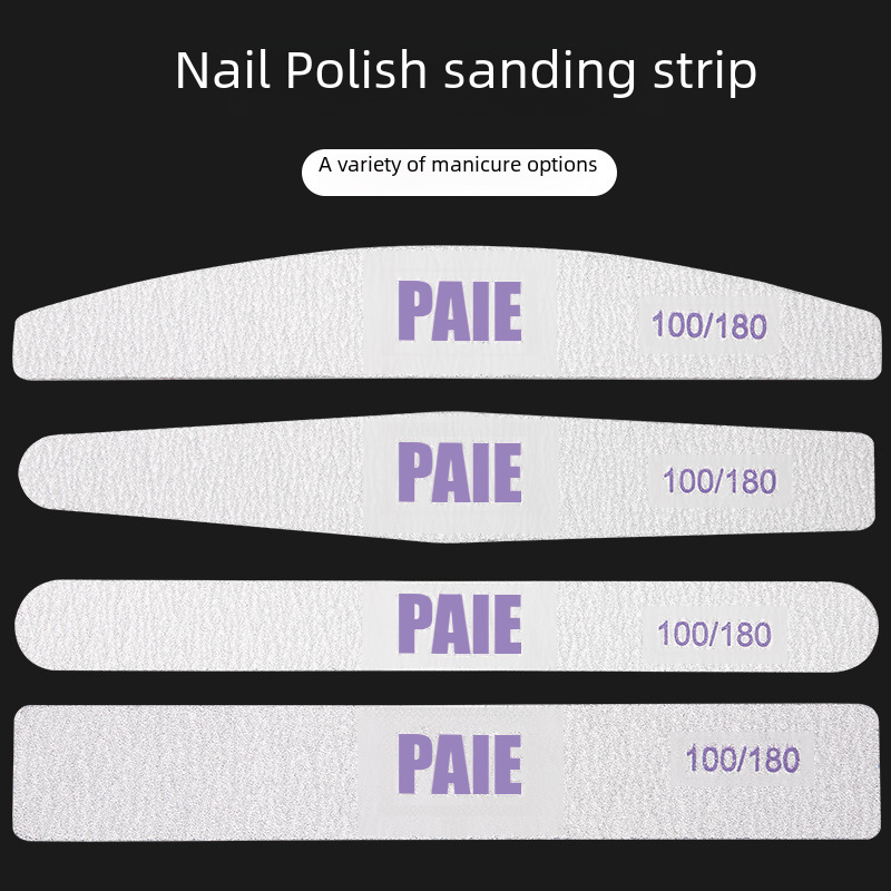 Purple -core sand bars half -moon -shaped grinding rhombus nails