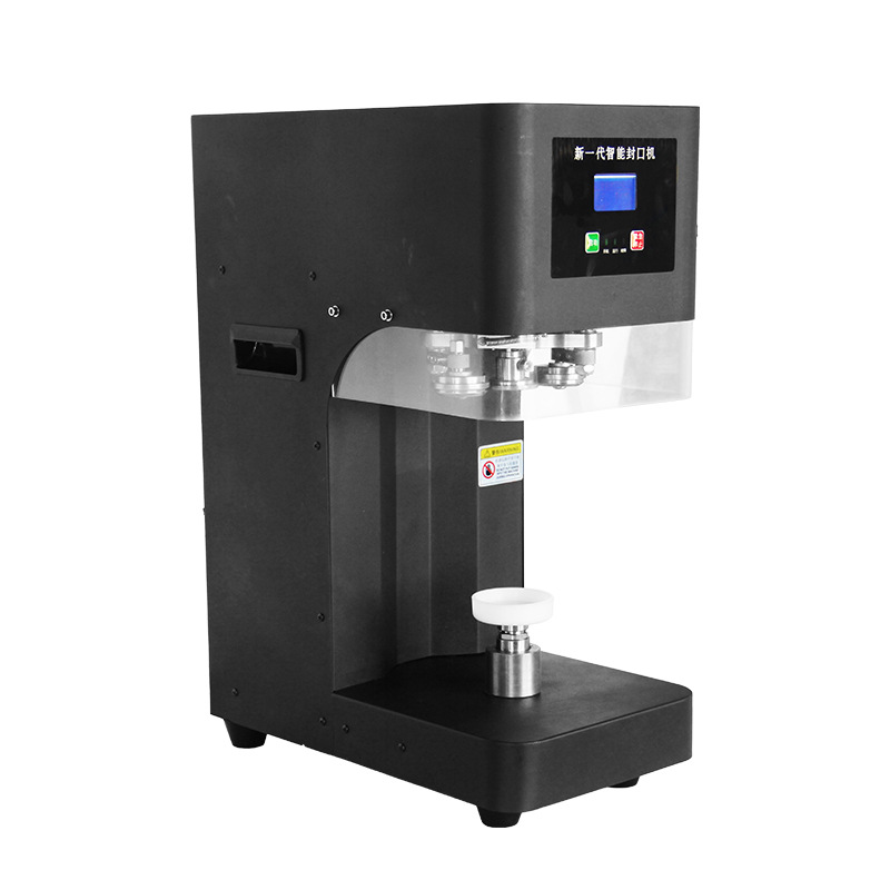 Máquina de sellado de latas totalmente automática máquina de sellado de latas bebida de té con leche comercial tapa de plástico y aluminio tapa de hojalata máquina inteligente de sellado de latas