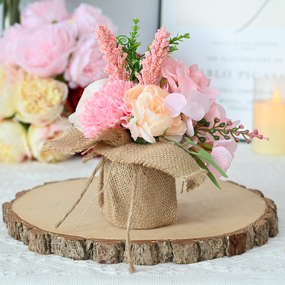 Nuevos productos transfronterizos para el día de San Valentín decoraciones florales peonía ornamentación fiesta de citas decoraciones de boda belleza