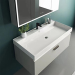 大水池陶瓷一体全景海洋盆洗手盆洗脸盆台中盆浴室柜盆组合大新品