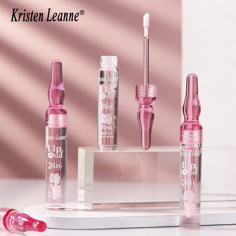 KRISTEN LEANNE Black Technology Long lasting Water Locking Rose Petals and Moisturizing Gloss Dudu Lip Oil_voghion.com