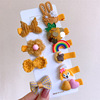 Children's fruit hair accessory, set, hairgrip, bangs, hairpins, Korean style