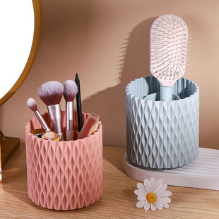 ins Diamond Rotating Pen Holder Desktop Stationery Storage Box Cosmetic Lipstick Storage Box Light Luxury Cosmetic Brush Storage