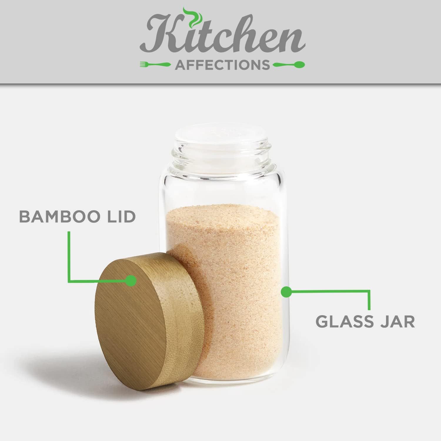 Estante de condimento rotatorio multicapa de bambú, estante de condimento cuadrado de la cocina doméstica, estante de condimento multilatas transfronterizo simple