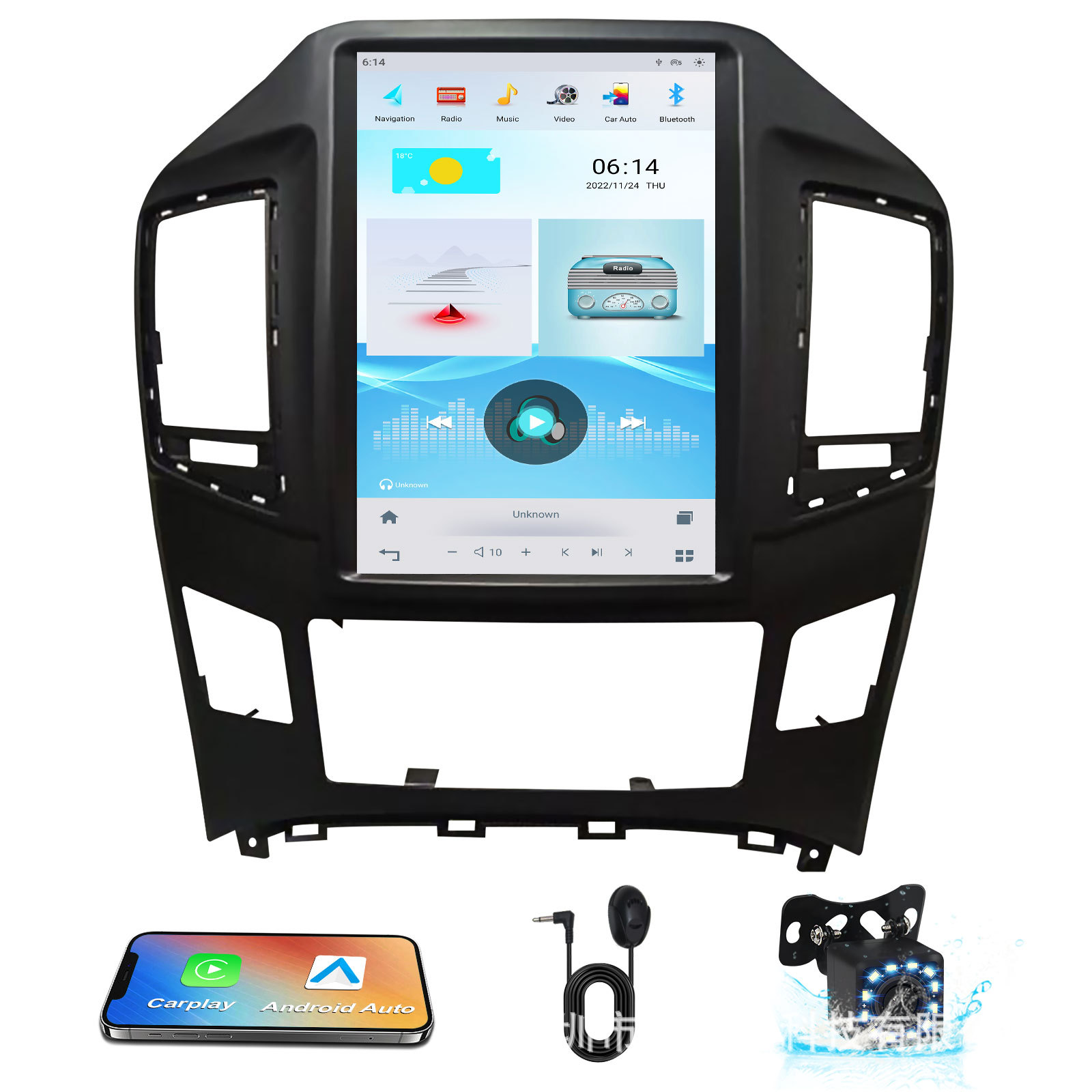 Fits Hyundai H1 2016- Car Audio Smart Navigation Car GPS Android Navigation