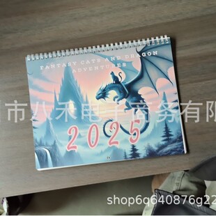 ���R�d���N2025 Cat Dragon Rider Calendar2025��؈���Tʿ�v