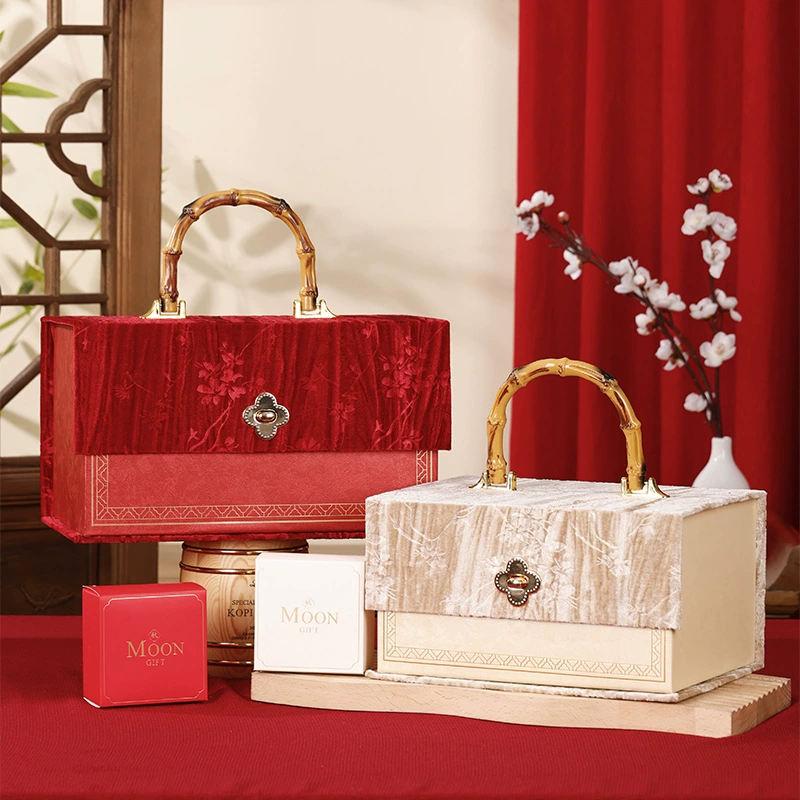 Новая подарочная коробка для фестиваля середины осени, упаковочная коробка для лунного торта, высококачественная бархатная деловая упаковочная коробка для фестиваля середины осени, подарочная праздничная подарочная коробка