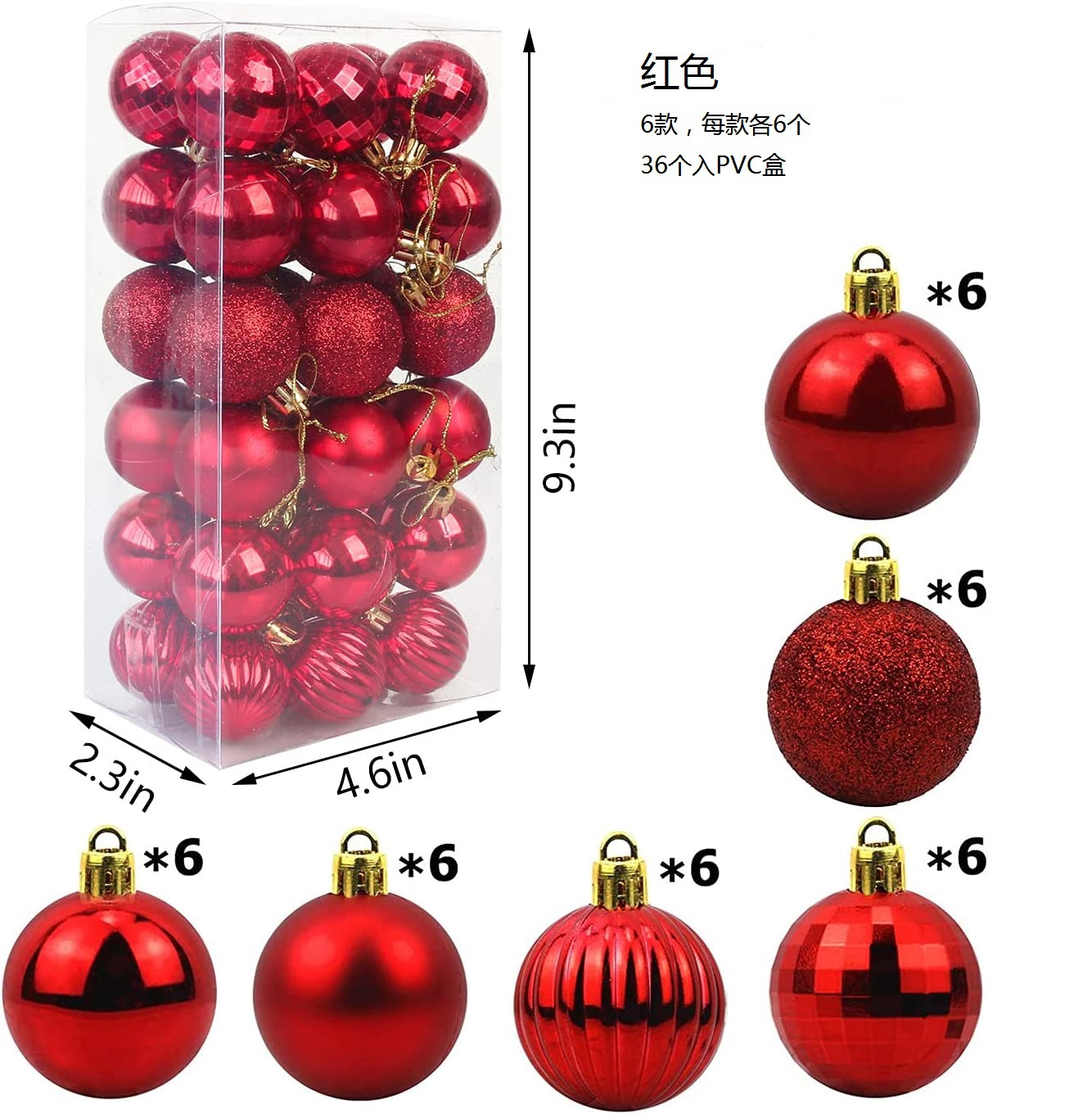 Navidad nueva Bola de forma especial 36 Navidad árbol de Navidad decoración colgante pequeño colgante cuadrado bola sandía traje