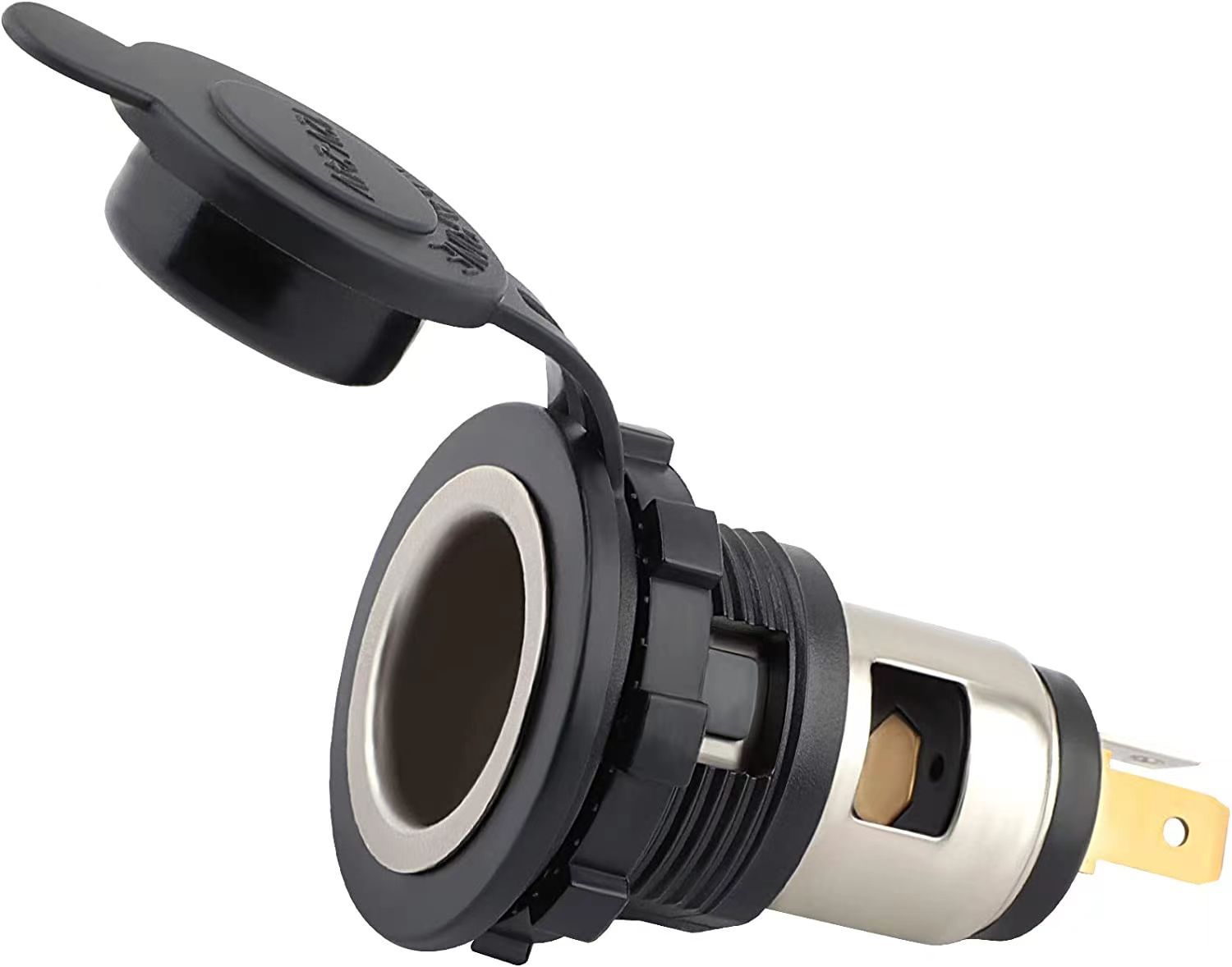 Car motorcycle modified cigarette lighter female Seat car cigarette lighter female seat screw fixed car power supply female seat