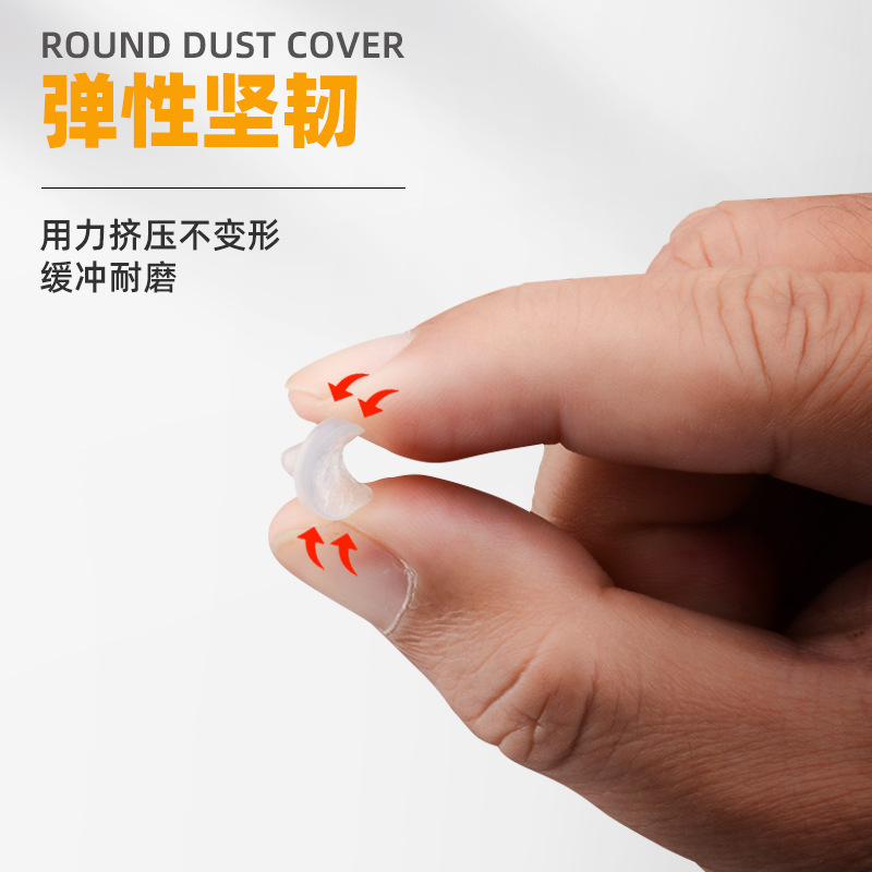 Partículas anticolisión transparente accesorios de muebles de partículas antideslizantes de silicona redonda almohadilla de pie de silicona de absorción de choque mesa y silla Mat