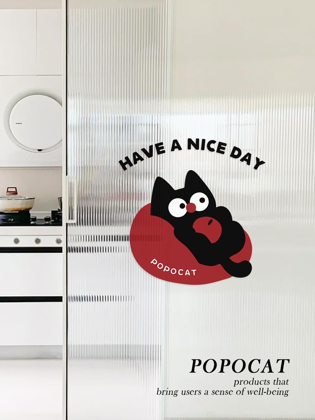 ✅高颜值厨房玻璃贴纸新款静电贴玻璃贴可爱防撞贴纸防撞贴纸门贴