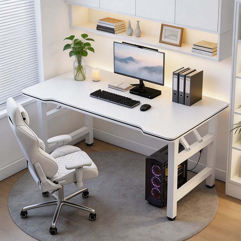 New folding computer desk, suitable for gaming, home use, bedroom, and simple office work; carbon fiber workbench and desk