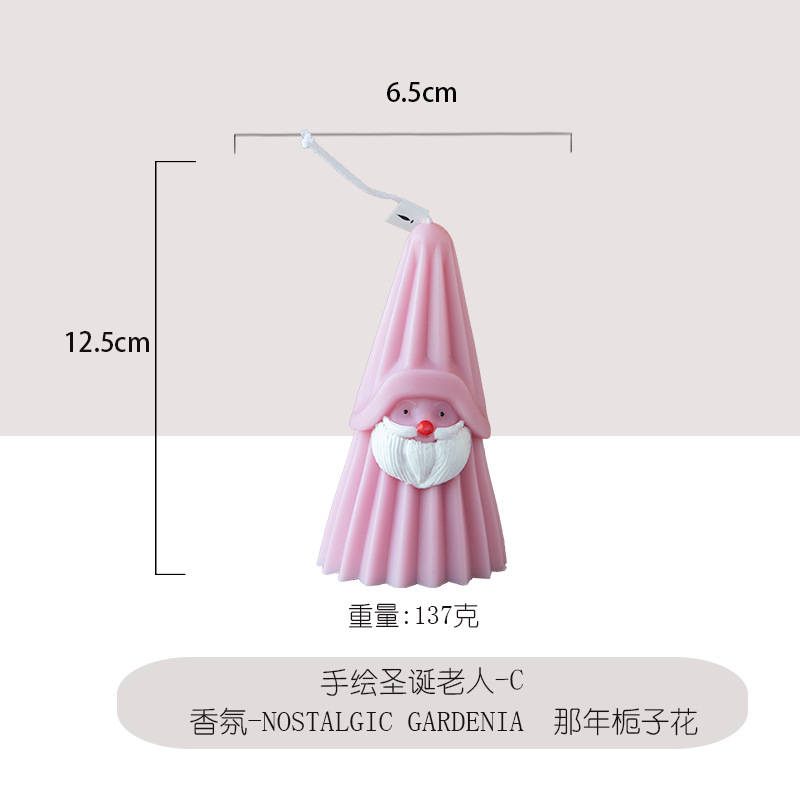 Venta caliente transfronteriza Velas en forma de Papá Noel Velas de aromaterapia navideña Adornos decorativos lindos recuerdos al por mayor