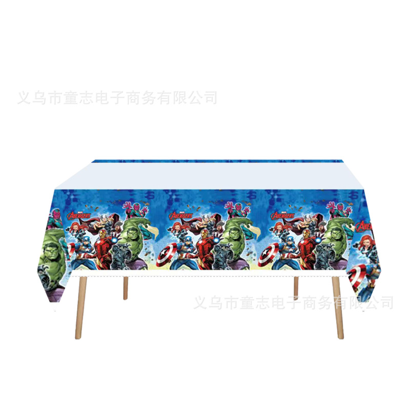 厂家直销新款现货儿童卡通生日派对装扮一次性长方形卡通桌布宴会|undefined