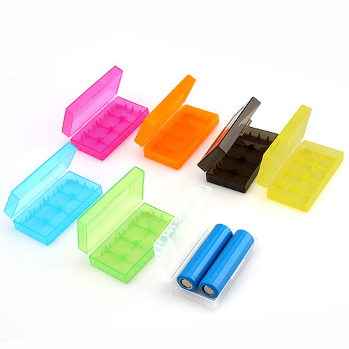18650 battery storage box battery box 4 No. 5 and 4 No. 7 batteries accessories storage box transparent plastic dustproof