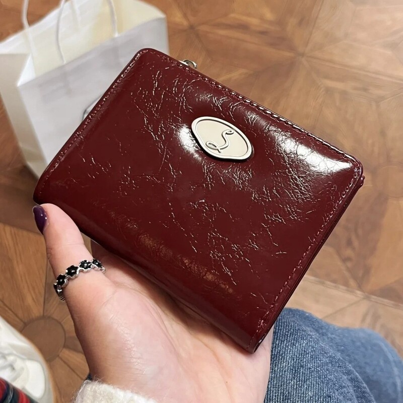 Korean-Style Simple Pleated Envelope Short Wallet for Women, High-End Feel, Stylish for Students, Niche and Versatile, Multifunctional Card Holder Korean-Style Simple Pleated Envelope Short Wallet for Women, High-End Feel, Stylish for Students, Niche and Versatile, Multifunctional Card Holder