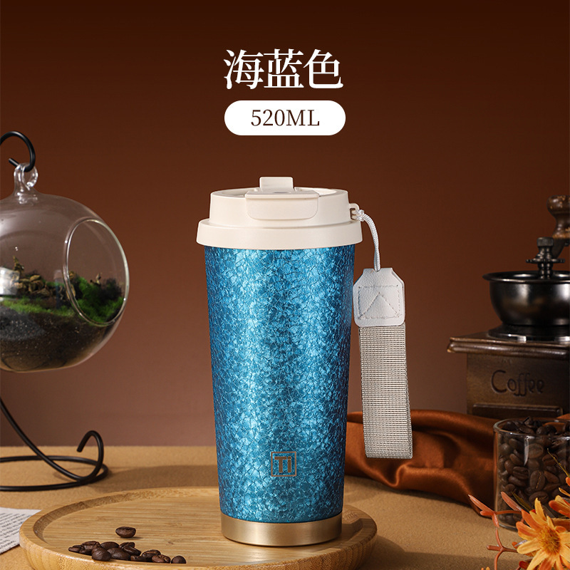 軽豪華チタンカップ高颜値コーヒーカップ一杯二杯保温カップ携帯ストローカップビジネスプレゼントコップ|undefined