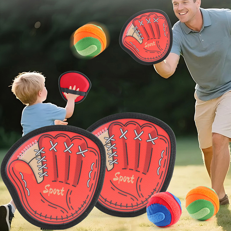 Niños lanzan un juego de raqueta de blanco adhesivo Velcro bola adhesiva indoor al aire libre padres-hijos interacción juguetes deportivos de ocio