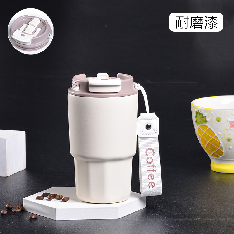 スターダッドの見栄えの良いコーヒーカップステンレス鋼 316 ミニダブルドリンク魔法瓶カップポータブル男性と女性のストローカップ|undefined