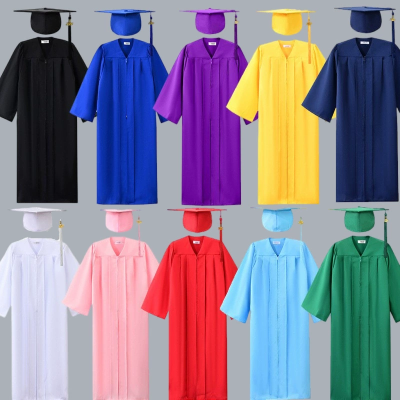 2025 Европейская и американская новая выпускная мантия для бакалавров, студенческий выпускной костюм, прямые продажи от производителя оптом