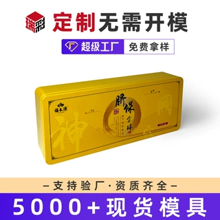 长方形马口铁盒定制保健药品饰品收纳盒食品零食包装通用礼品铁盒