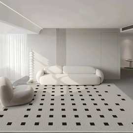 宝利格卧室书房大地毯简约现代风防滑吸水垫客厅茶几垫