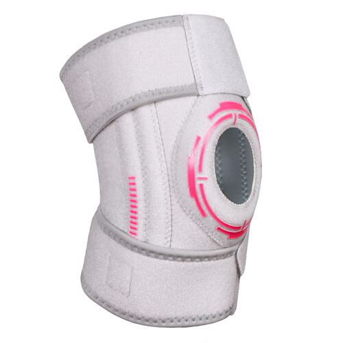 Peak Performance Sport Knee Support with Dual Springs, Silicone Shock Absorption, Dual Straps, Anti-Slip, Breathable Joint Knee Brace