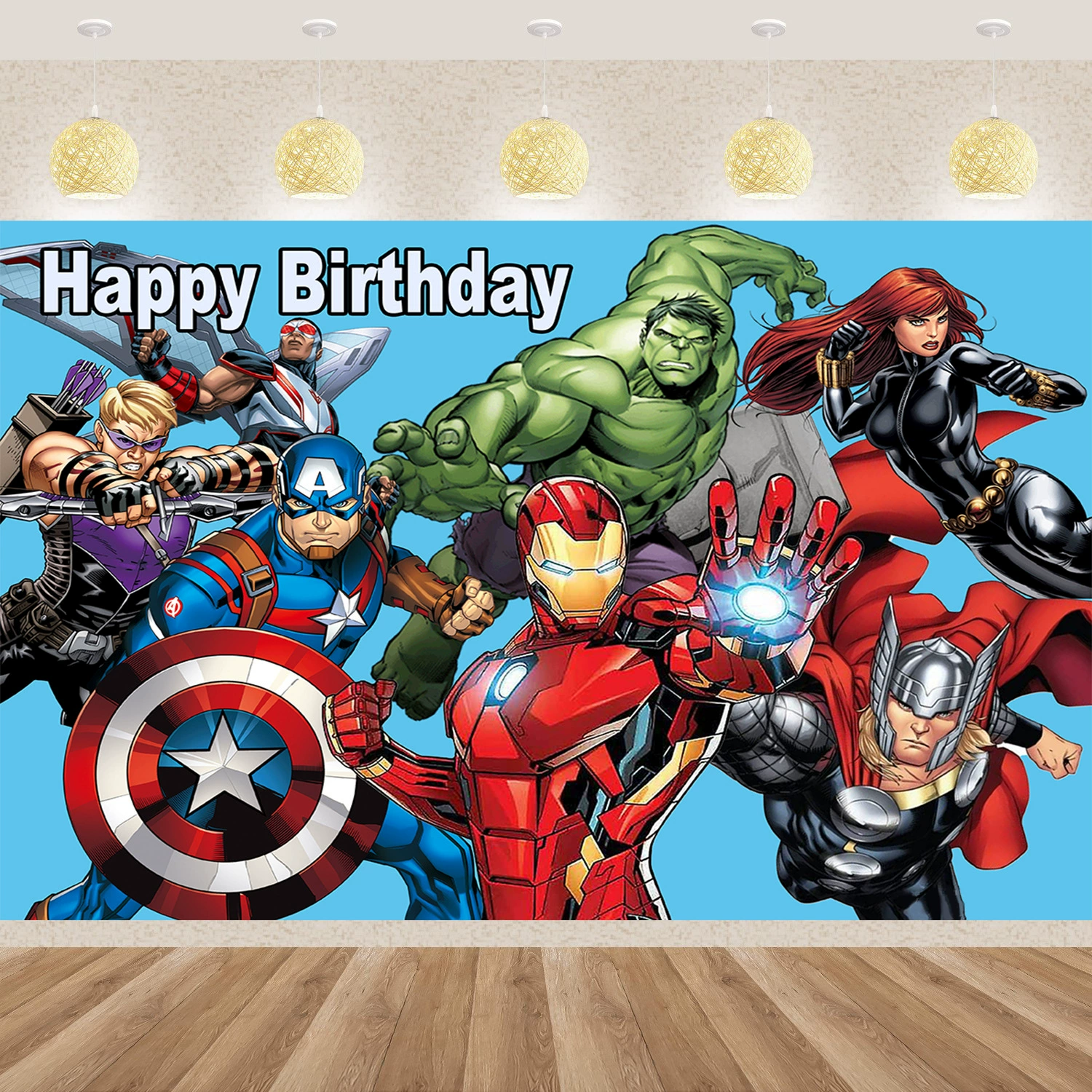 Трансграничная амазонка новая фоновая ткань Мстители тематическая фоновая ткань День рождения съемки фоновая ткань