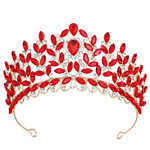 工厂批发欧美跨境2025新款新娘皇冠高档水钻头饰高级感合金大皇冠