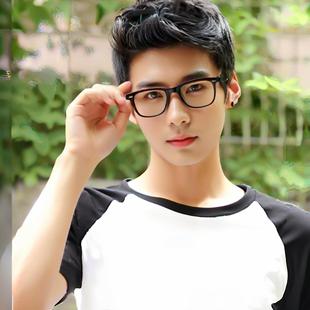 Amazon's new wig men's short hair flying head handsome whole full head cover warped bangs in stock a generation of hair