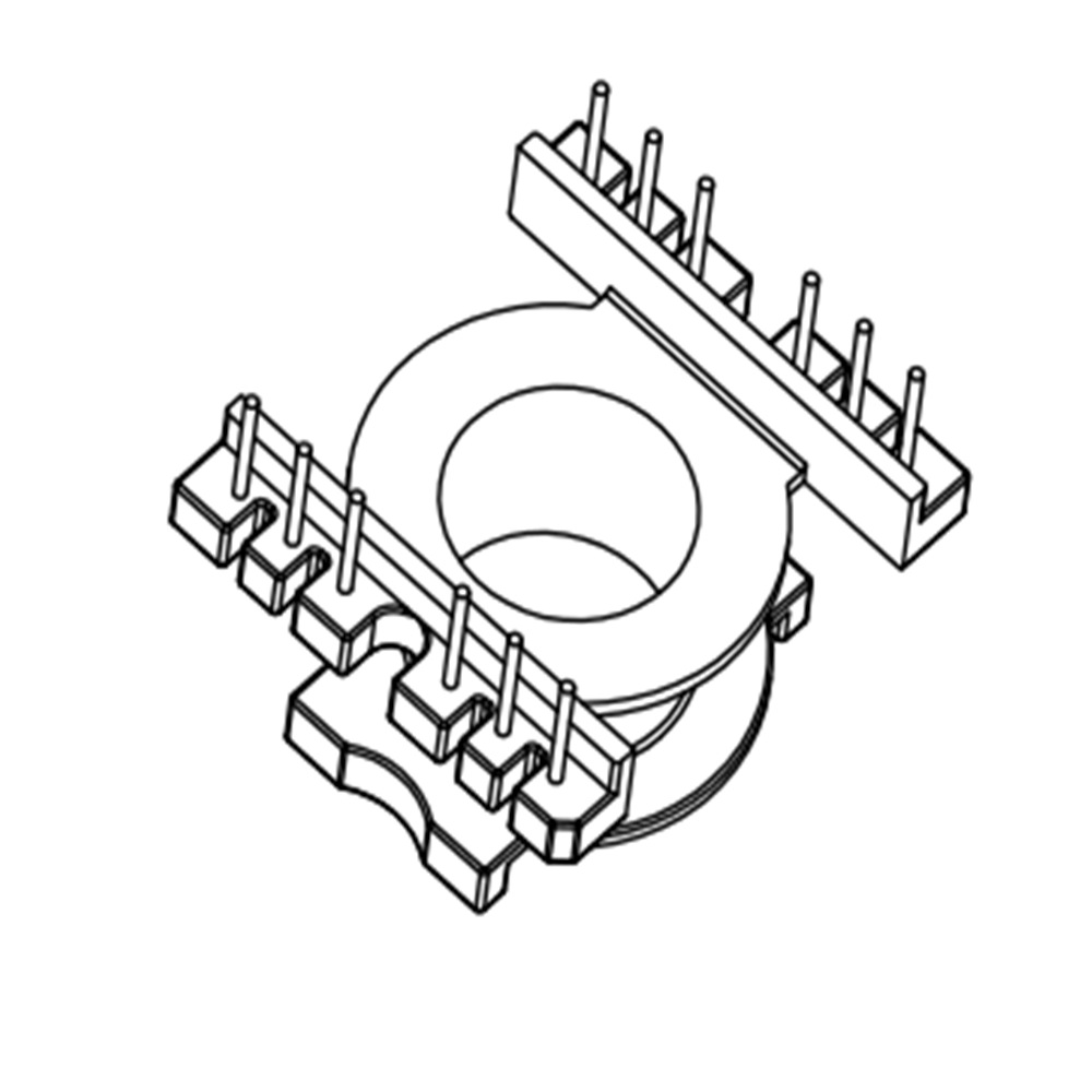 POT3018电木骨架POT3018变压器骨架POT3018贴片骨架立式6+6针
