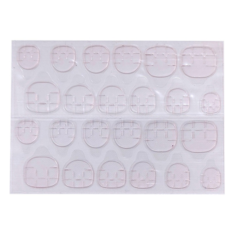 Parche de uñas falsas pegamento de jalea Rosa especial extremadamente pegajoso adhesivo impermeable transparente invisible pegatinas de doble cara