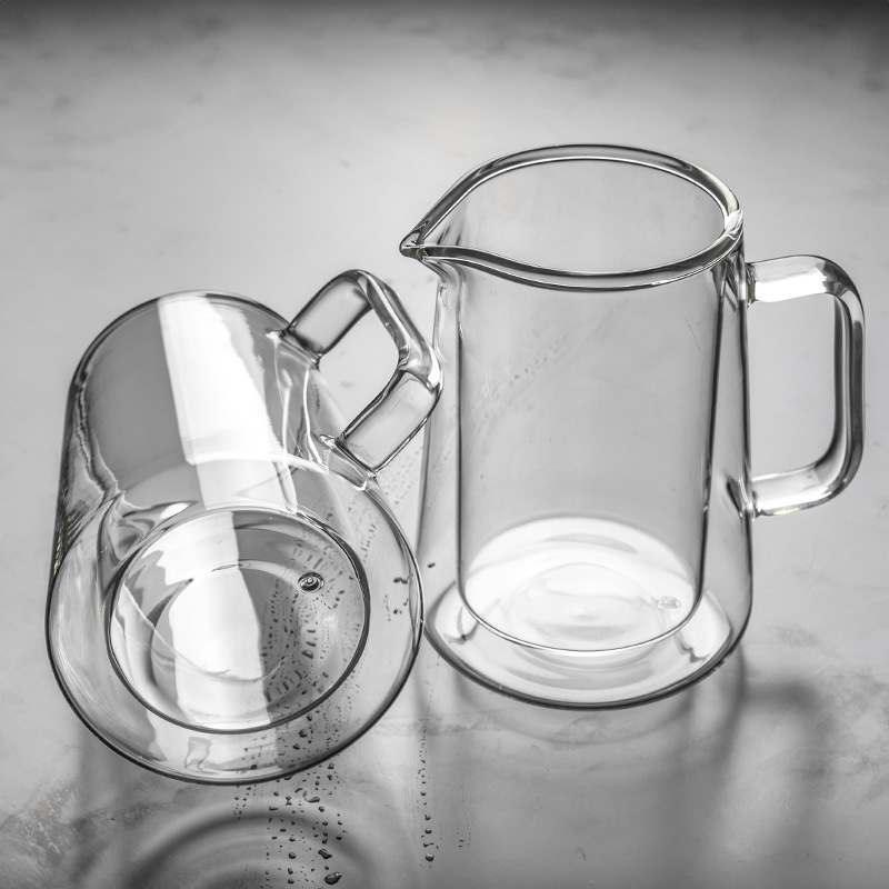 tetera de vidrio para hacer té doméstico para hacer burbujas de leche para filtrar y presionar tetera de filtro doméstica para extraer café en frío a mano