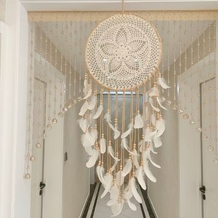 Ins Nordic Dream Catcher Tapestry Feather Dream Net Woven Hanging Pendant Home Bedroom Wall Air Hanging Pendant