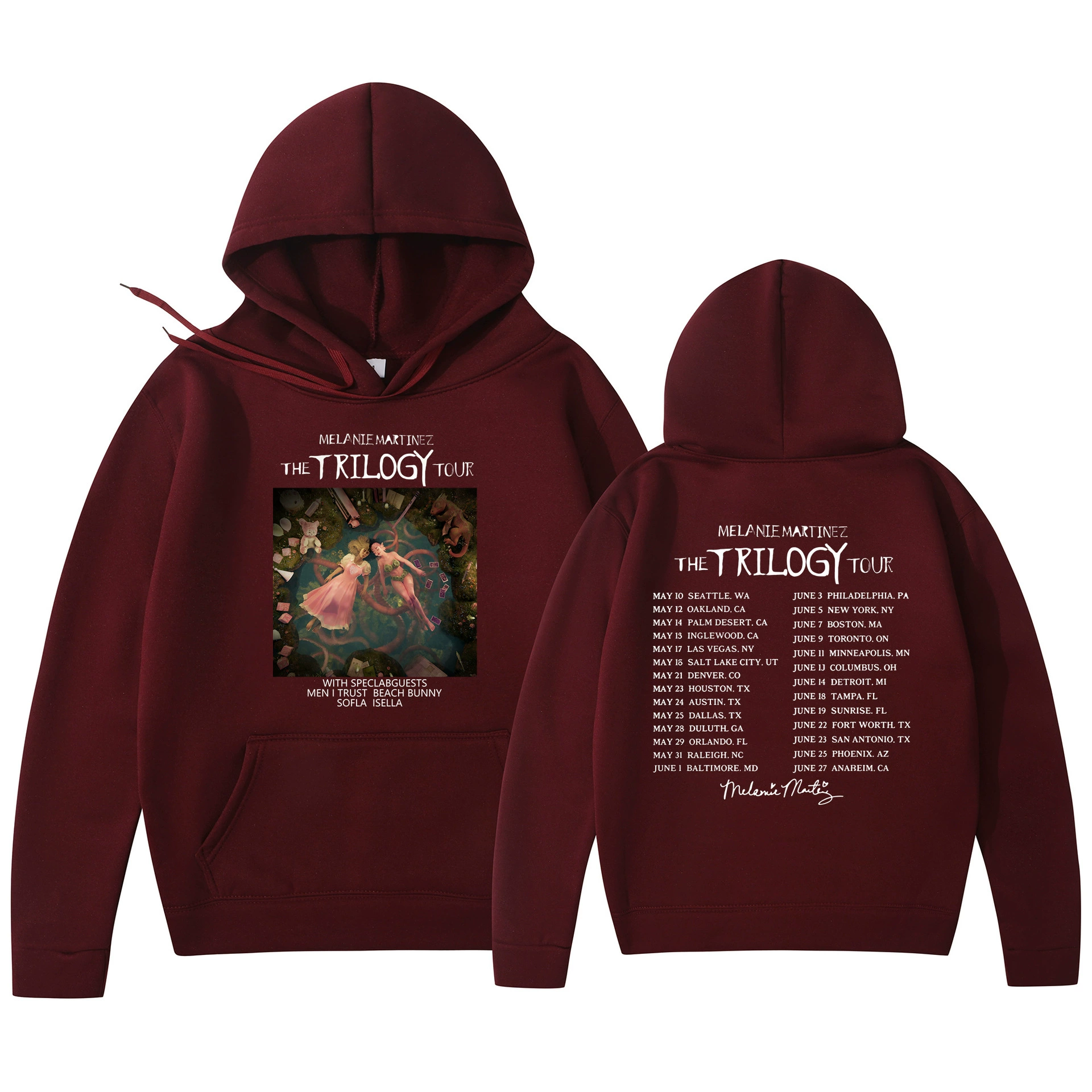 Худи‑пуловер (Foreign Trade) Melanie Martinez «The Trilogy Tour» с принтом, унисекс, размеры S–3XL