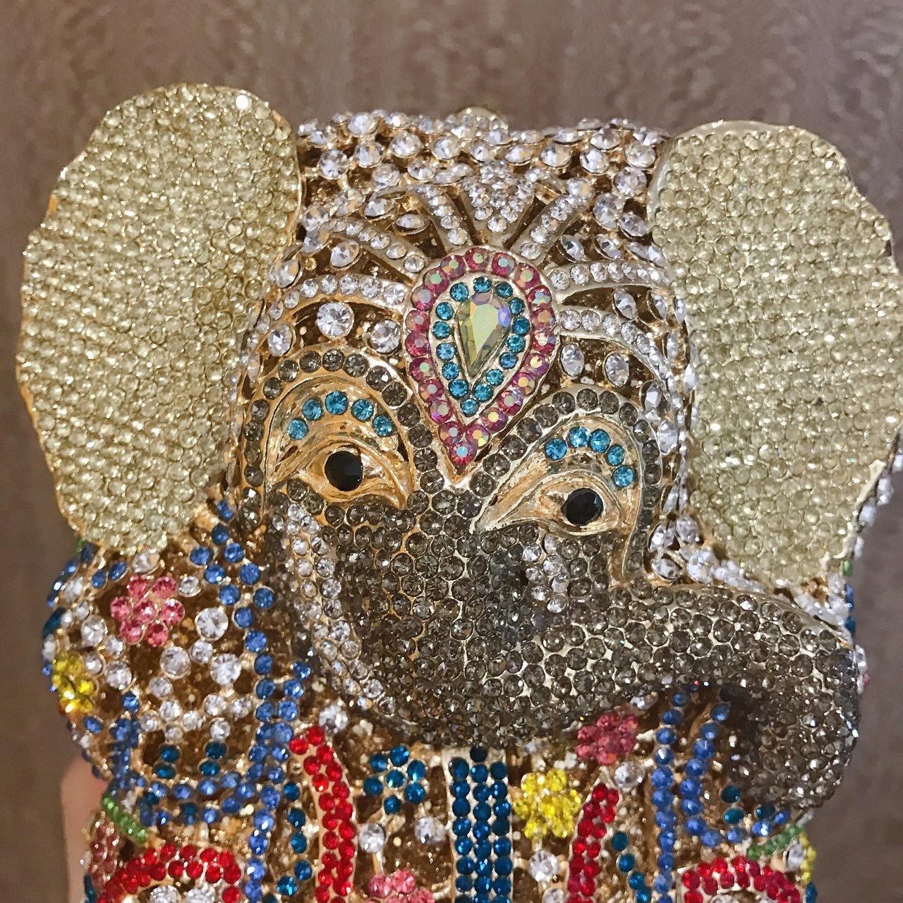 Bolsa de banquete de diamantes transfronterizos caja dura de metal bolso de diamantes bolso de mano de mujer embrague
