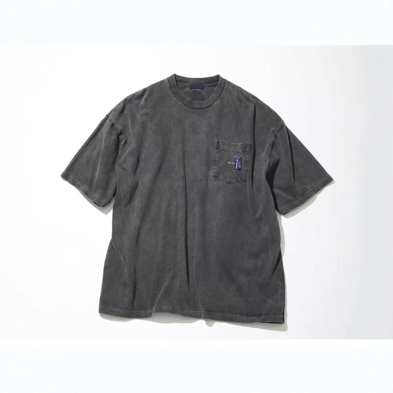 NAUTICA JAPAN, supervised by Hasegawa, Japanese heavy-duty washed vintage pocket short-sleeve loose-fit unisex T-shirt NAUTICA JAPAN, supervised by Hasegawa, Japanese heavy-duty washed vintage pocket short-sleeve loose-fit unisex T-shirt