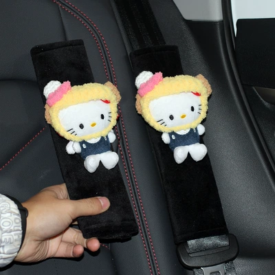 cover anti-collar cute women's car – Seat belt shoulder pad - a-pair-of-bingbing-kt-shoulder-pads