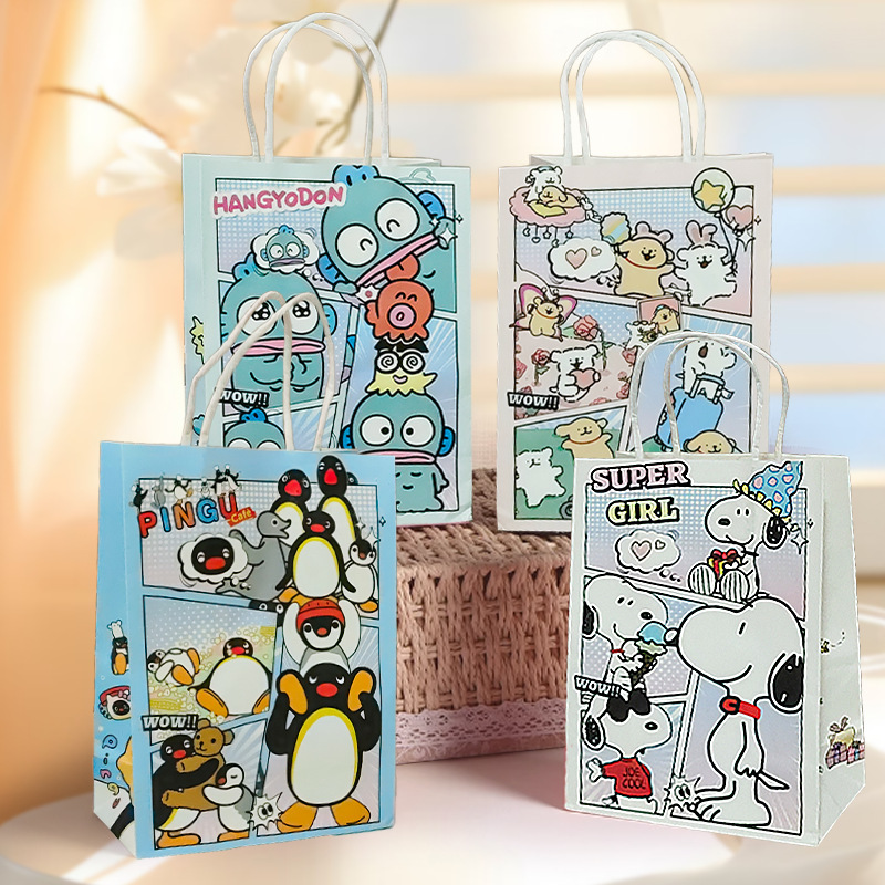 Ins Korean-Style Cartoon Ugly Fish Cut-Out Dog Gift Bag Cute Casual Creative Tote Bag Souvenir Kraft Paper Bag Ins Korean-Style Cartoon Ugly Fish Cut-Out Dog Gift Bag Cute Casual Creative Tote Bag Souvenir Kraft Paper Bag