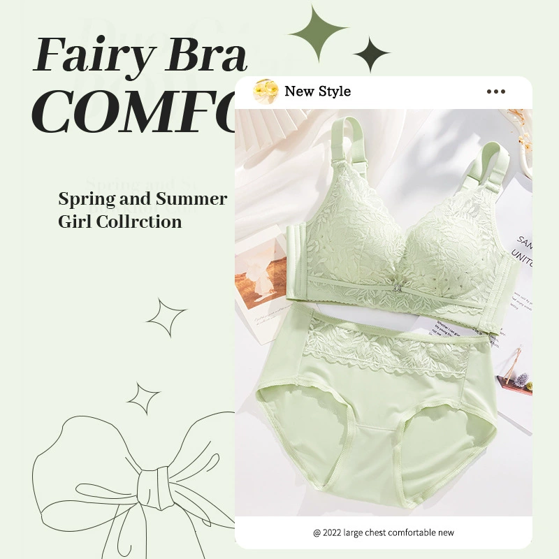 Ultra thin underwear, sexy silk push up bra, supporting breathable summer wireless bra