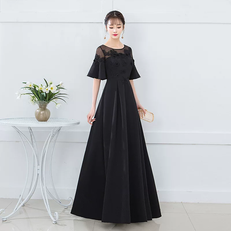 Черное вечернее платье для беременных, площадка Aliexpress, плюс размер, облегающее