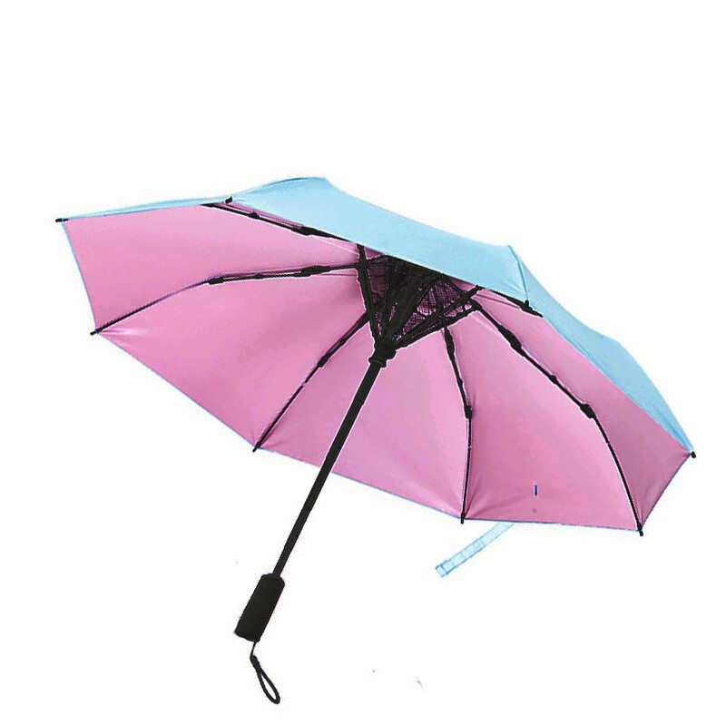 Cross-Border Ready Stock Fan Umbrella, Rain or Shine Umbrella, USB Direct Charging, 70% off Layers of Sun Protection and Cooling Umbrella, Creative Uv Protection