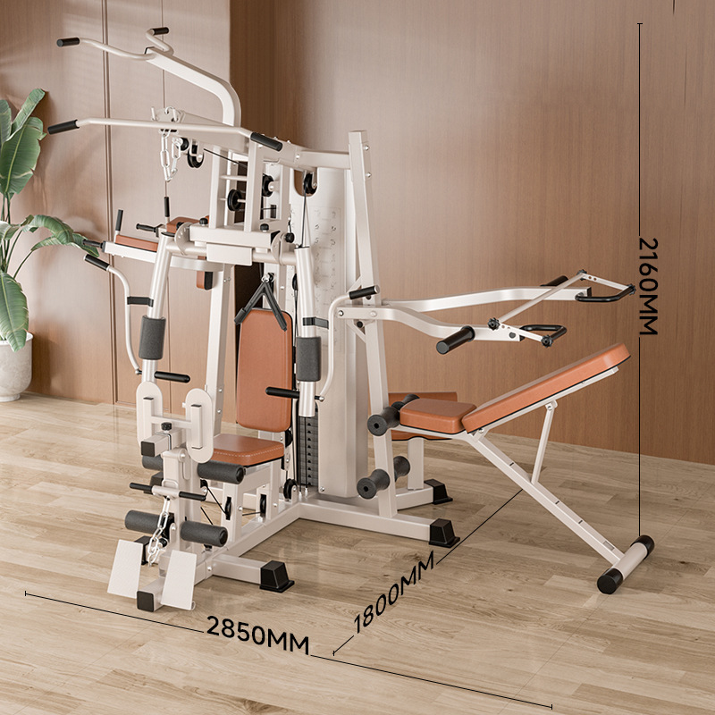 Dispositivo de entrenamiento integral, equipo de fitness, conjunto completo de conjunto integrado multifuncional para el hogar, equipo de fuerza deportiva para hombres