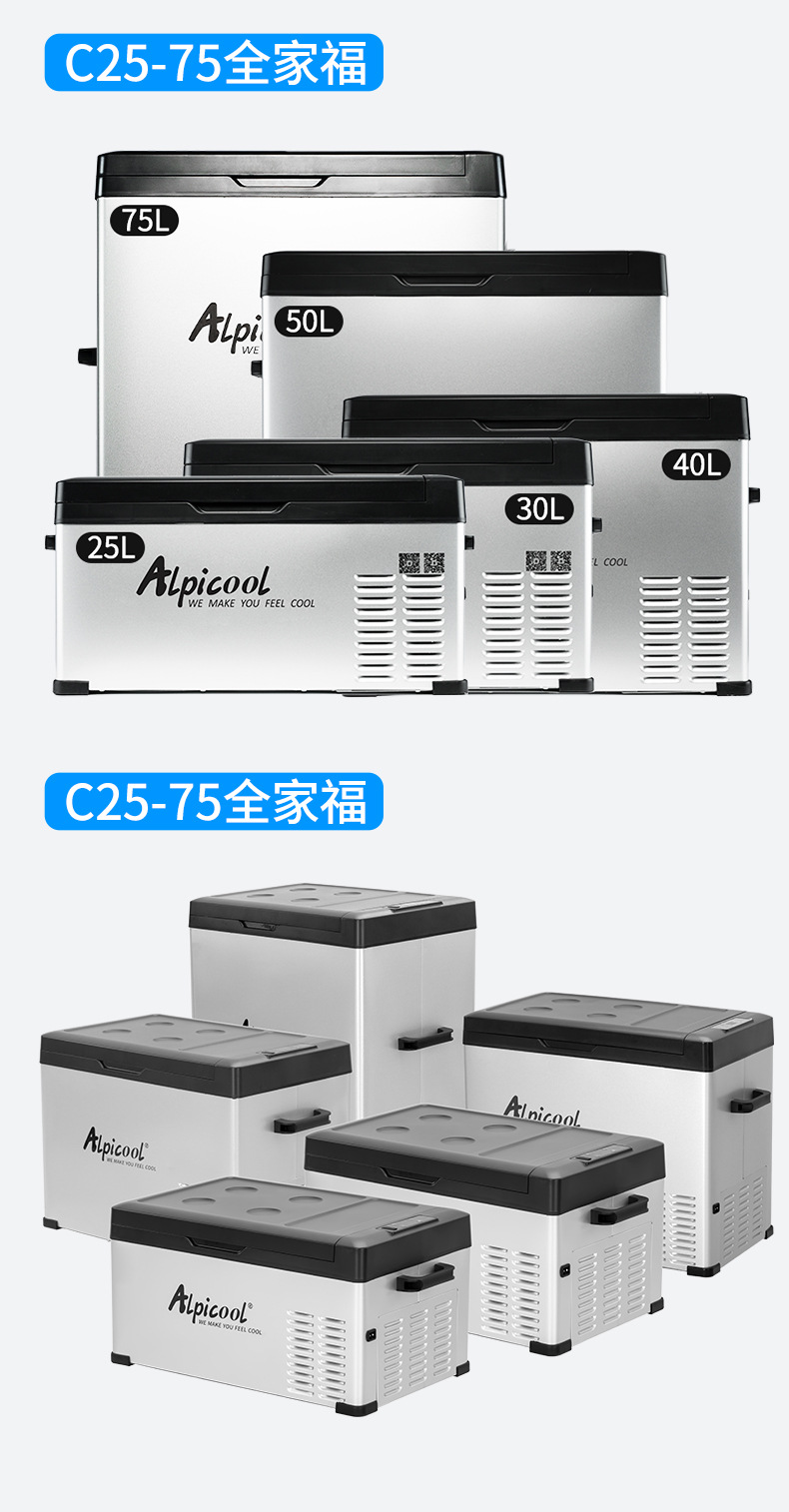 Ice Tiger Compressor Car Refrigerator Car Home Dual-use Refrigeration 12v24v Portable C15 Dormitory Mini Refrigerator